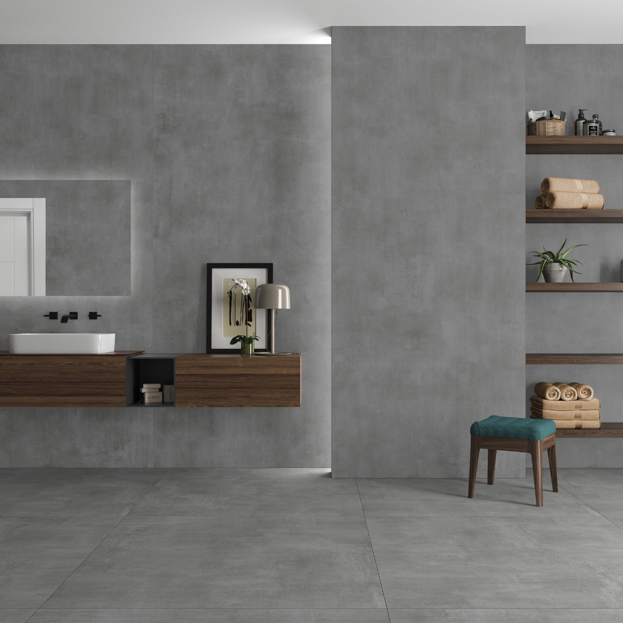 Ecoceramic Vloertegel Baltimore 30x60cm Gris